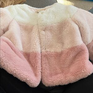 First Impressions Blush and Cream Puffer Jacket